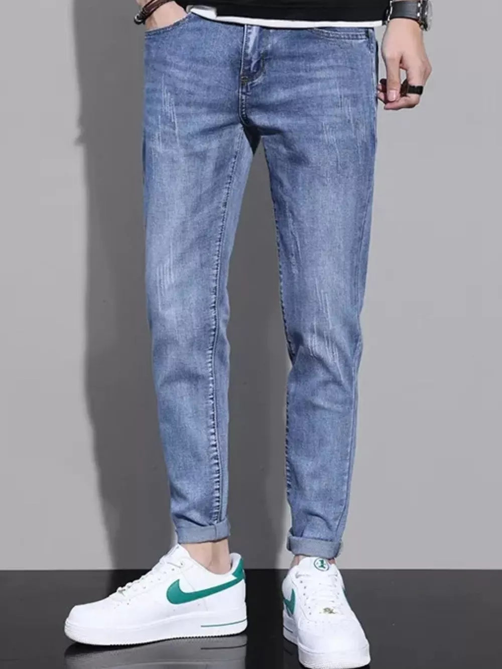 Men's Slim Fit Jeans, close-up detail