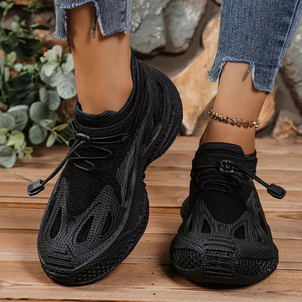 Lace Up Round Toe Sneakers in Khaki, product detail