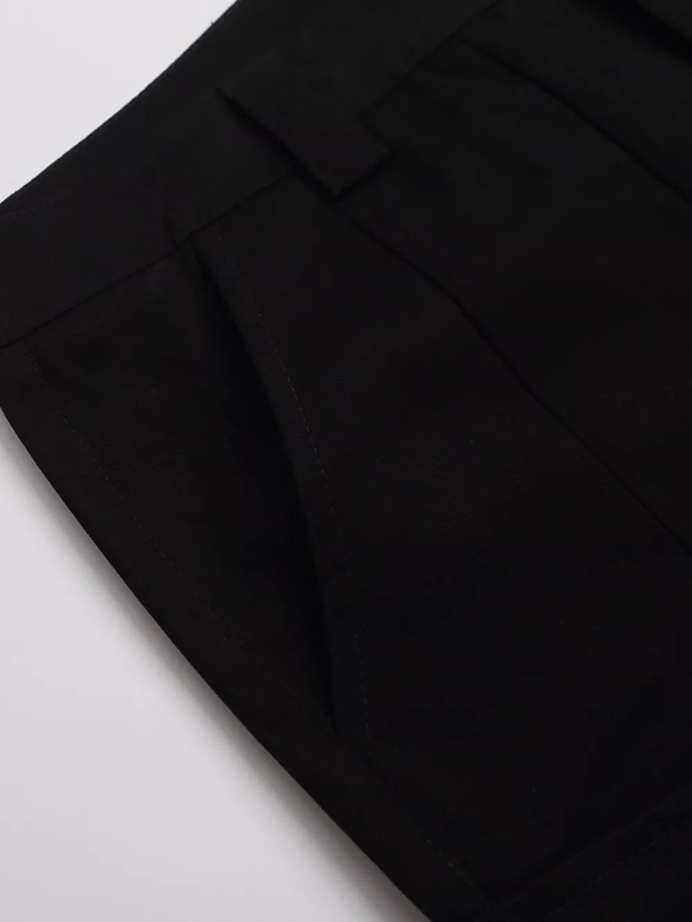Men's Studded Cargo Capris in Chocolate, back view