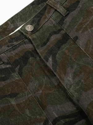 Men's Camouflage Cargo Pants in Green Camouflage, alternate angle