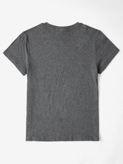Mama Bolt graphic t-shirt in dark gray with short sleeves and crew neck.