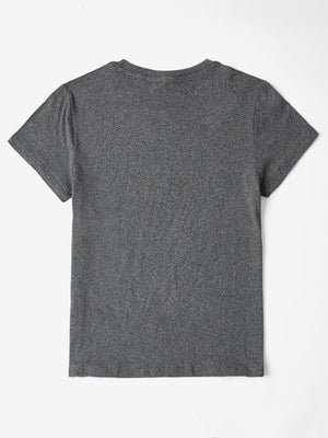 Mama Bolt graphic t-shirt in dark gray with short sleeves and crew neck.