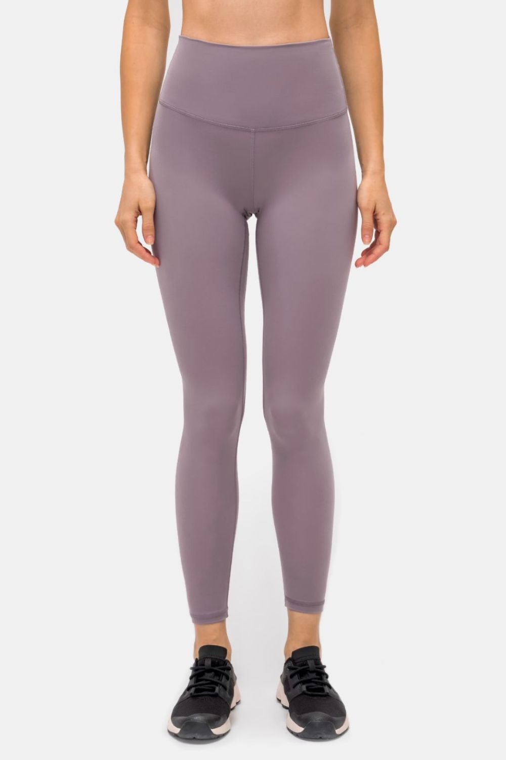 StealthFit pocketed leggings in Pink Purple, high-waisted, full-length activewear pants.
