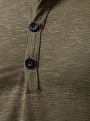 Men's Long Sleeve Henley T-shirt, view 12