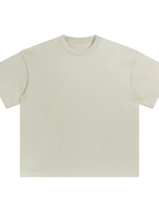 Urban Edge Half Sleeve Tee in Beige, crewneck, casual basic t-shirt.