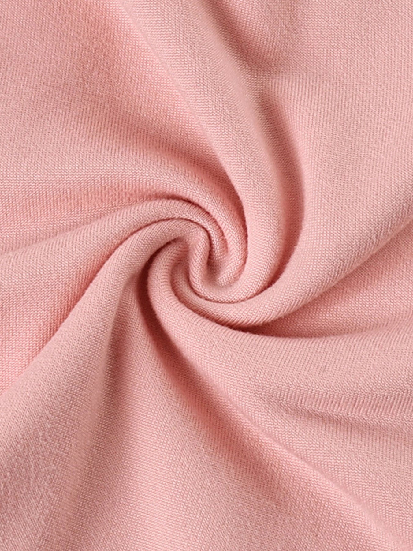 Pink lace trim loungewear set fabric detail