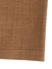 Brown wide leg jumpsuit with textured fabric detail