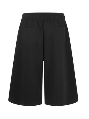 Men's Number 8 Wide Leg Capris in Blue, editorial view
