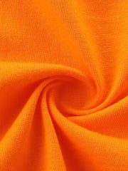 Orange cotton toddler underwear fabric detail