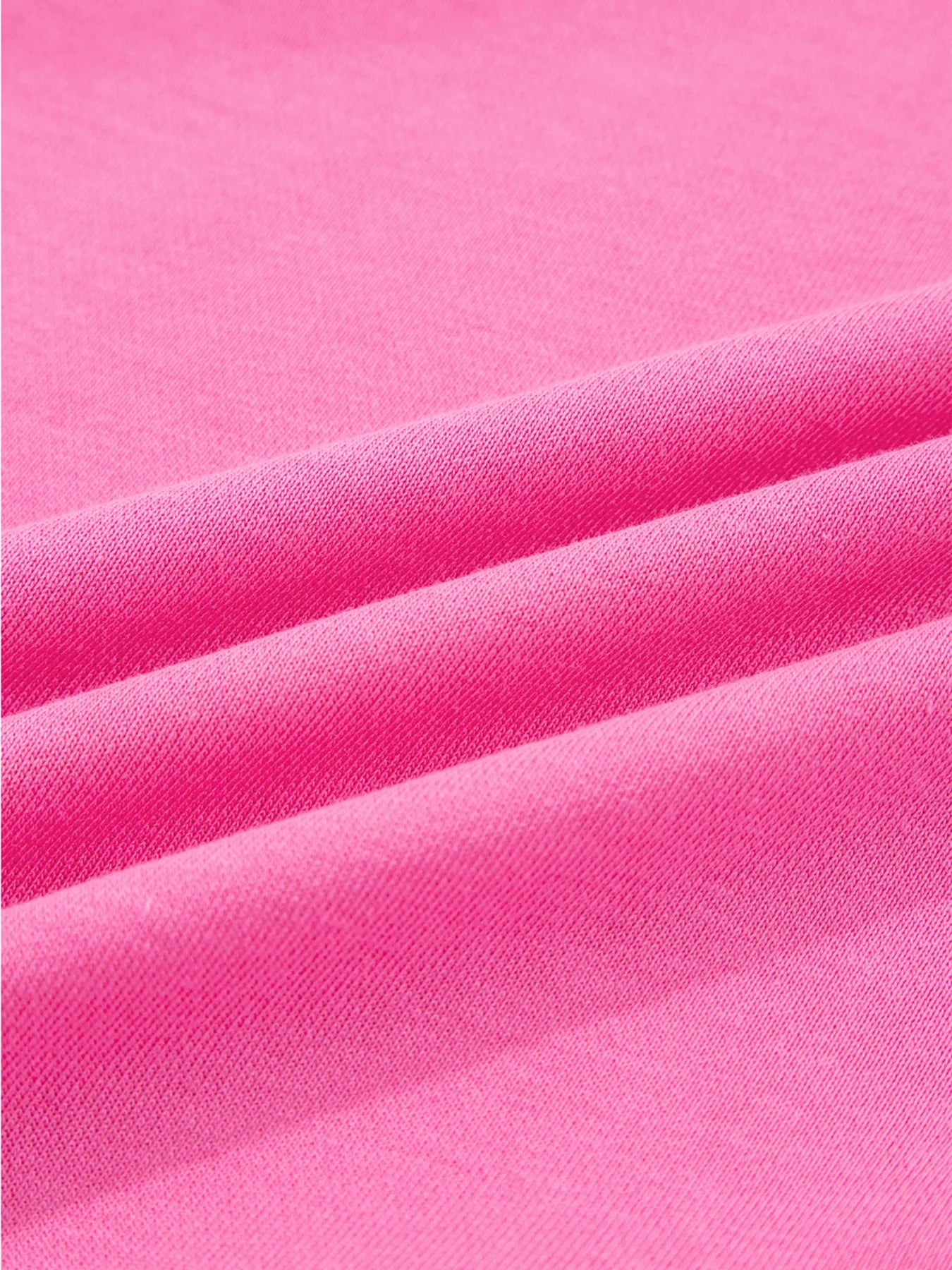 Hot pink casual outfit set fabric detail