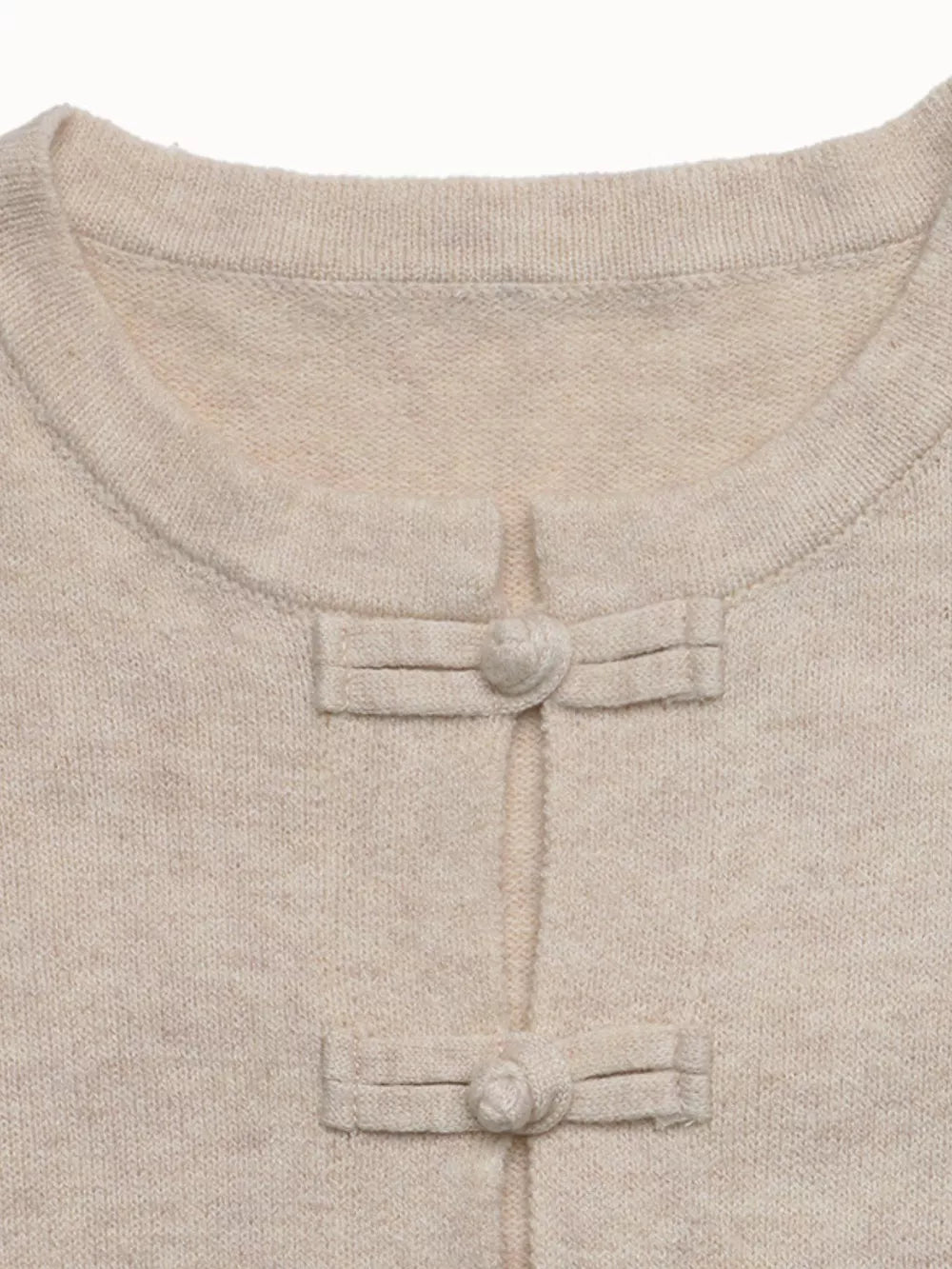 Button-down Long-sleeve Top in Apricot, product detail
