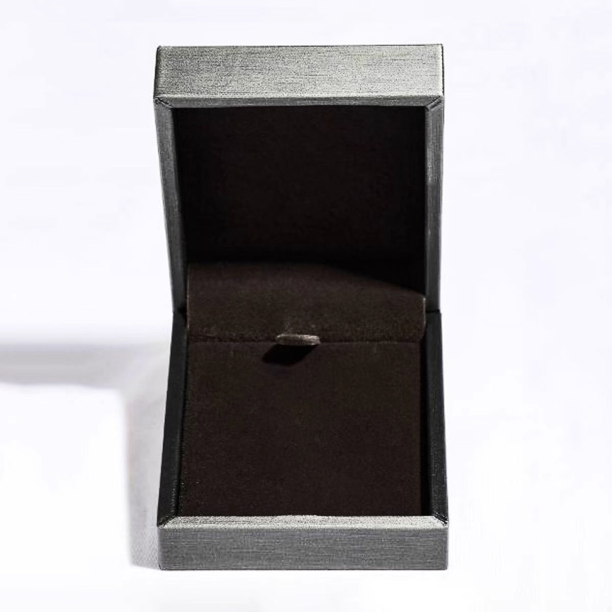 Sterling choker necklace jewelry box with dark interior