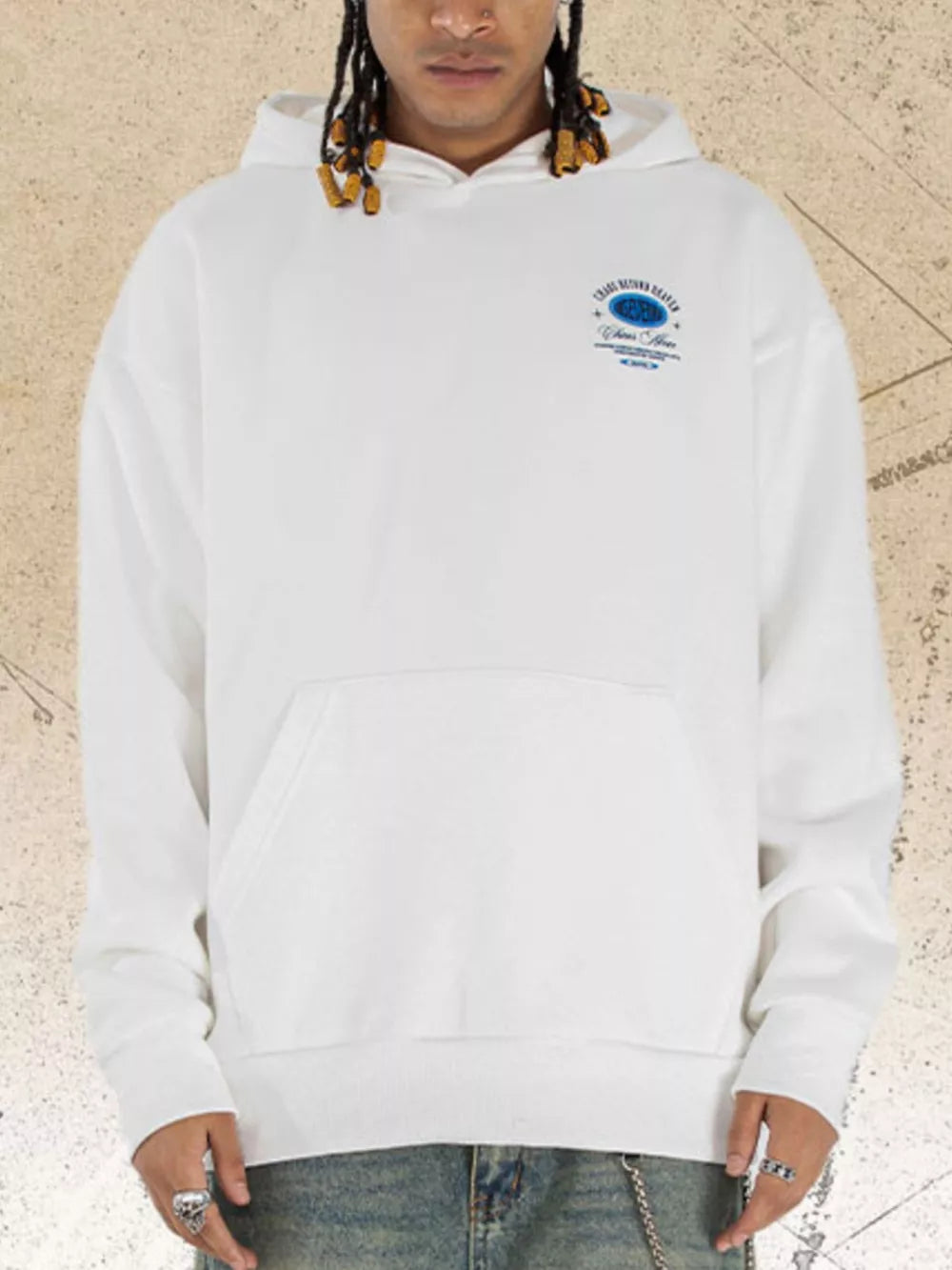 Celestial Graphic Pocketed Men's Hoodie