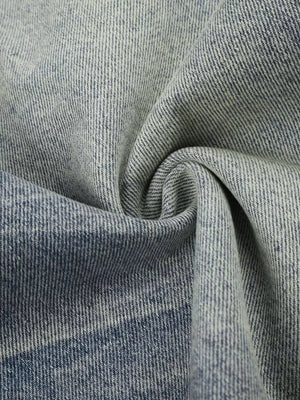 Men's Vintage Wash Wide Leg Denim Capris, model styling view