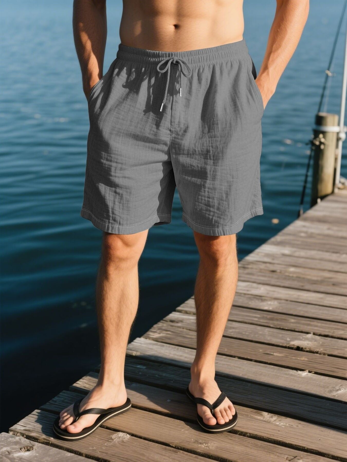 Comfort-driven Drawstring Shorts For Active Days