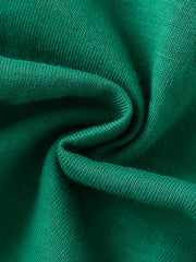 Green cotton blend toddler t-shirt fabric detail