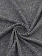 Grey marl knit fabric detail of a bodycon mini dress