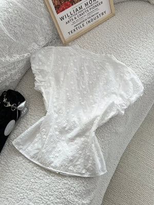 Lace Detail Bow Front Blouse, fit detail