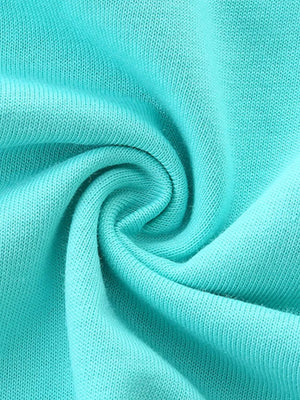 Turquoise cotton toddler underwear fabric detail