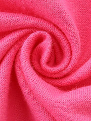 Pink cotton toddler sweatshirt fabric detail