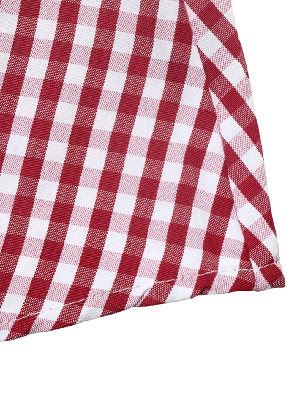 Backless Plaid Long Sleeve Mini Dress, product detail