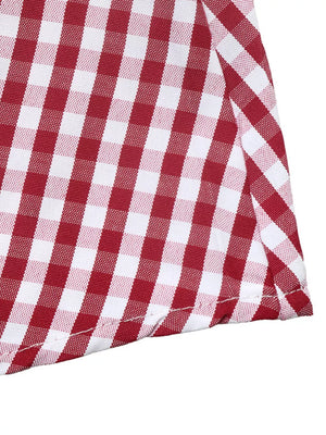 Backless Plaid Long Sleeve Mini Dress, product detail