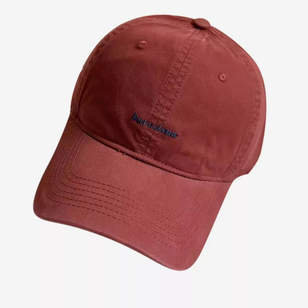 Barcelona Embroidered Cotton Baseball Cap