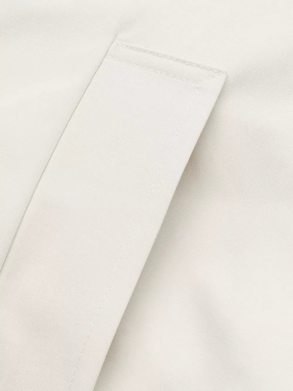 Contrast Trim Zip Up Jacket in White, view 12