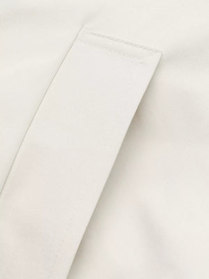 Contrast Trim Zip Up Jacket in White, view 12