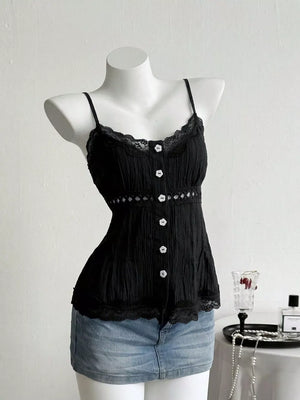 Lace Trim Cami, front view