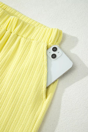 Ribbed Knit Tank And Shorts Set, editorial view