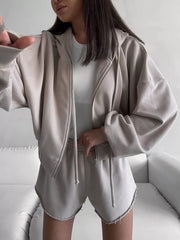 Zip-up Mini Jacket, fit detail