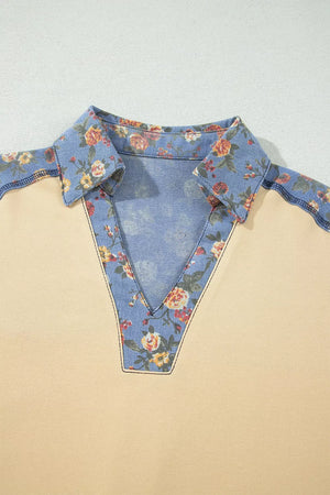 blouse featuring floral in Pastel Yellow with 65% polyester, 35% cotton Care instructions: Machine wash cold texture