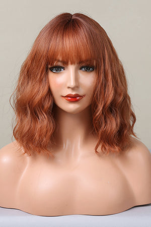 Rose Quartz bob wig with bangs, Ochre and Pink available.