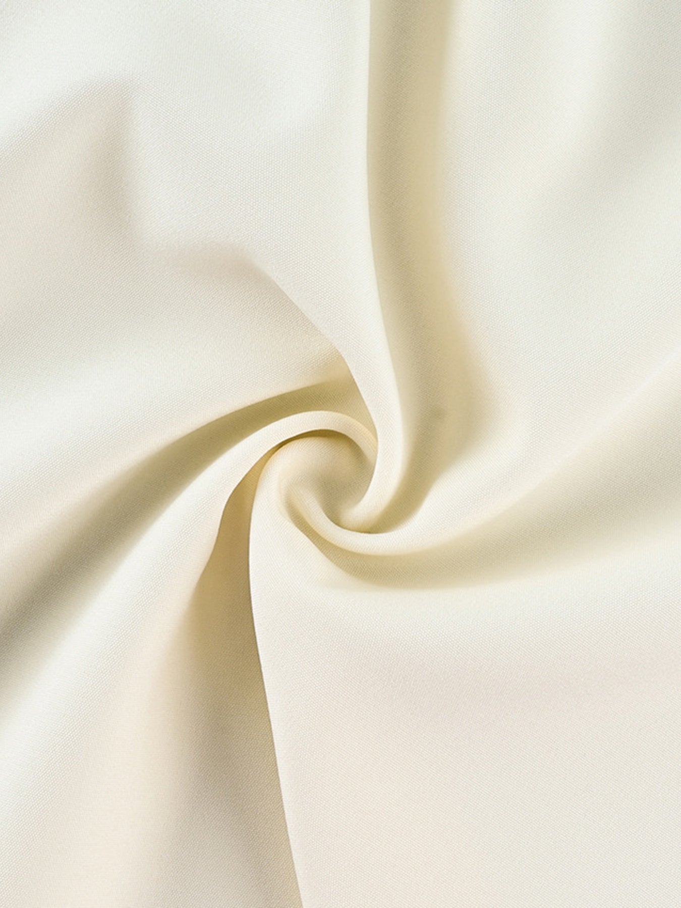 Cream lounge set fabric detail with black piping accent