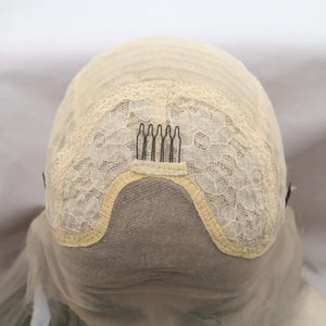 Wig cap interior with combs and lace detail