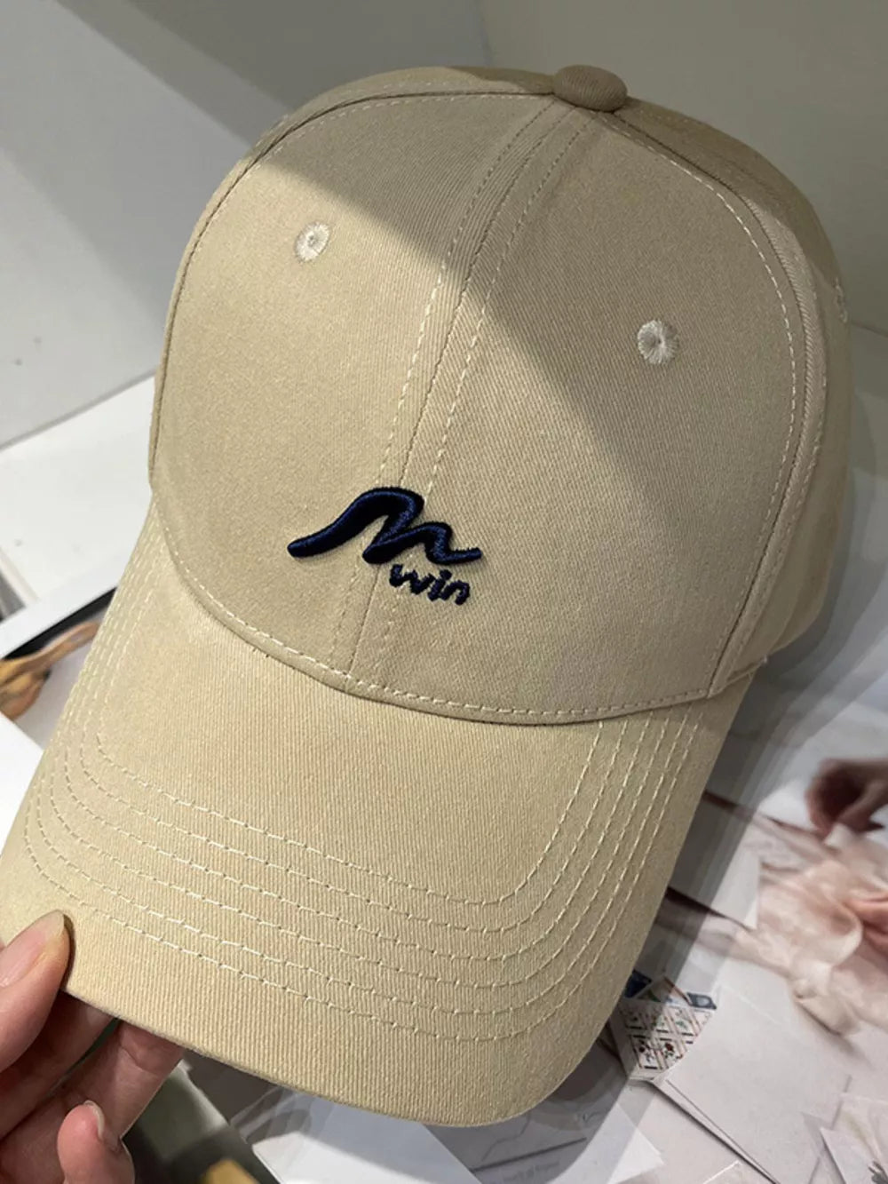 Embroidered Causal Baseball Cap, model styling view
