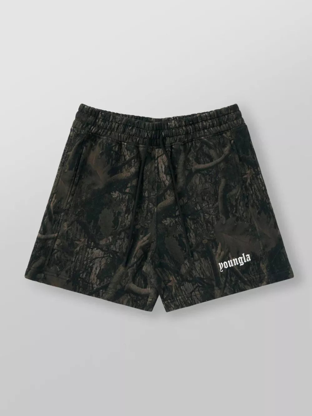 Men's Full Size Drawstring Shorts With Pockets, side view