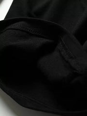 Men's Plus Size Short Sleeve Zip Up Hoodie in Black, model styling view