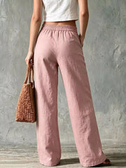 Elevated Wide Leg Pants With Pockets
