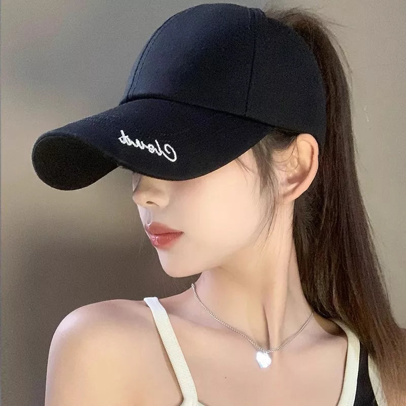 Chic Embroidered Cotton Baseball Hat