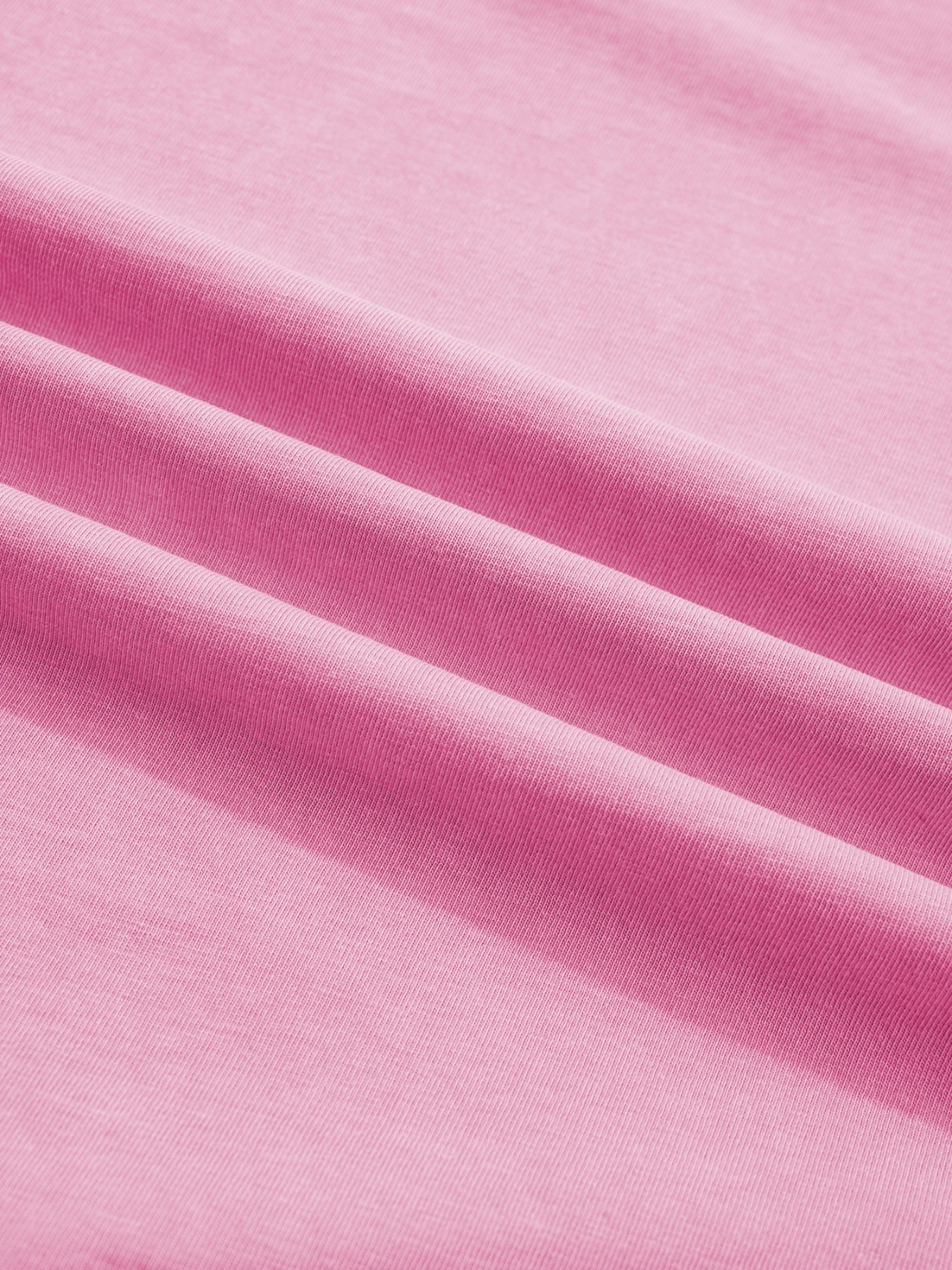 Pink mineral wash cotton tee with notched neck detail