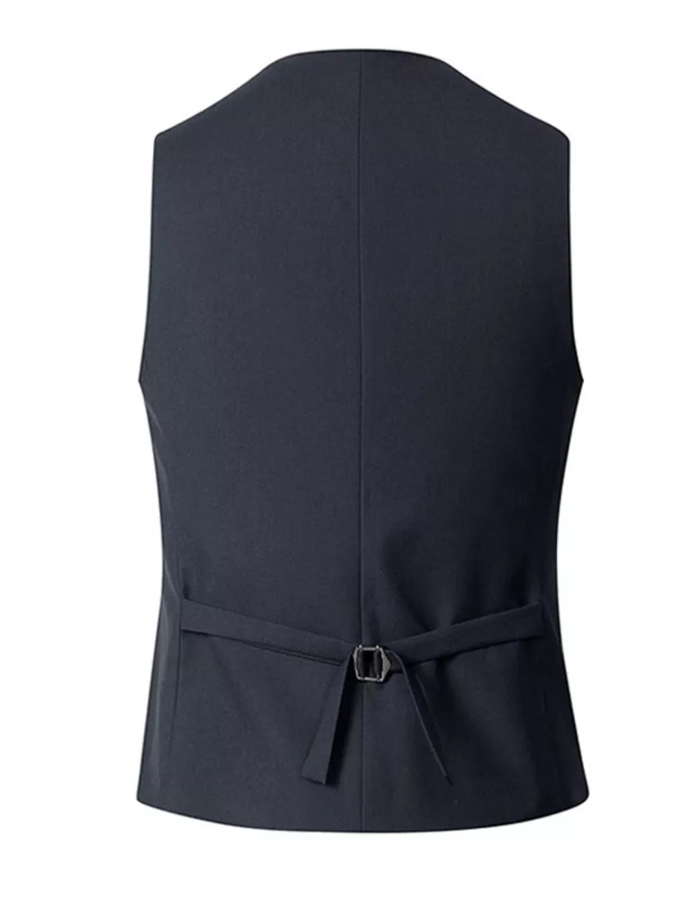 Men's Plus Size Classic Fit Button Up Vest, model styling view
