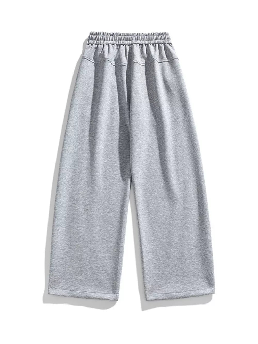 Men's Plus Size Loose Fit Wide Leg Casual Pants in Navy Blue, model styling view