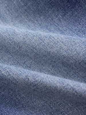 Chic high-waisted wide-leg jeans in blue denim cotton blend fabric.