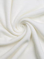 White cap sleeve t-shirt fabric detail, soft knit texture