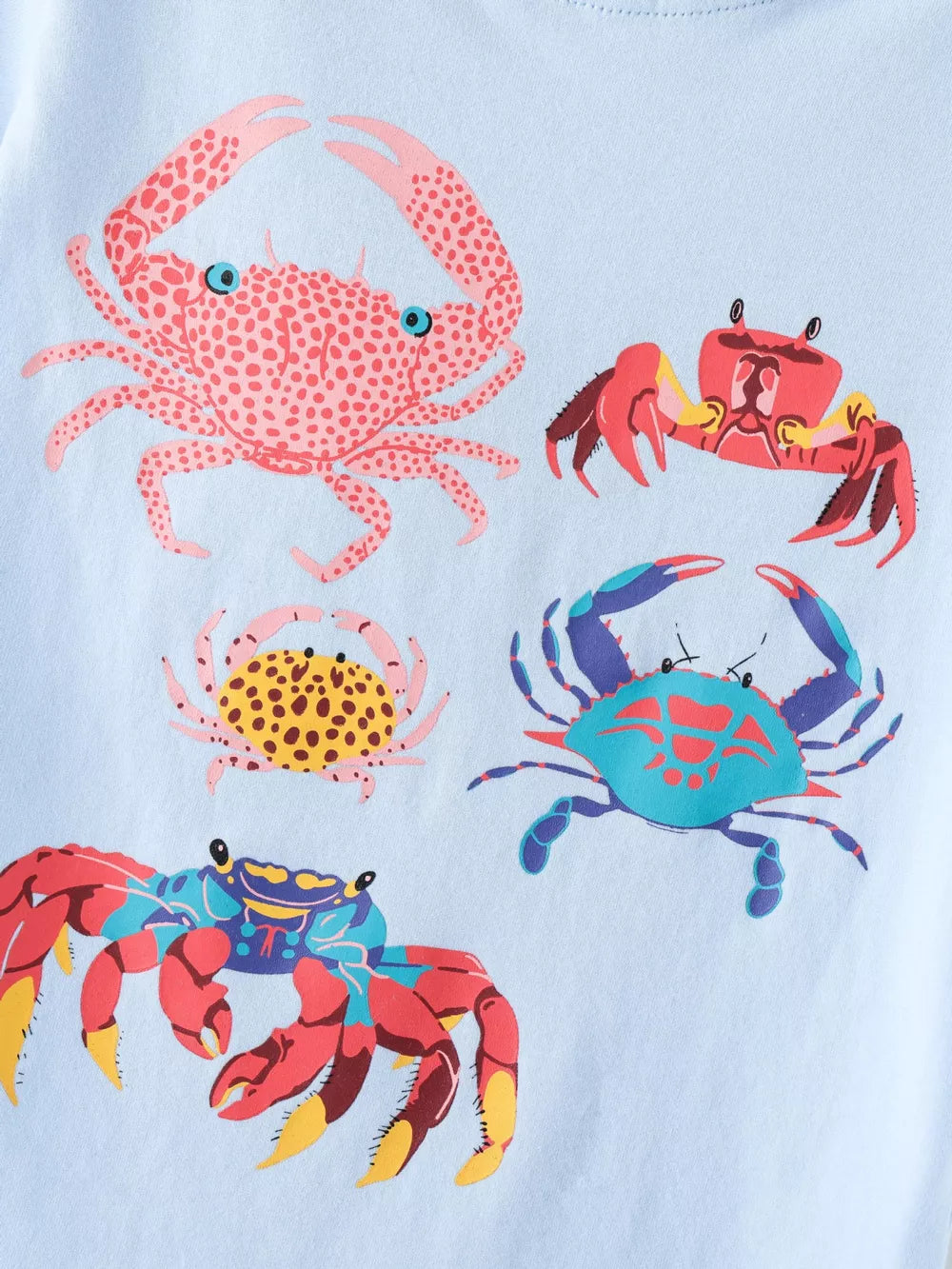 Children's Crab Round Neck T-shirt, model styling view