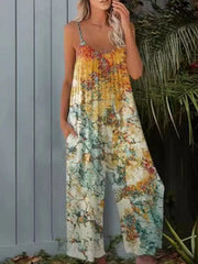 Vibrant Tie-dye Wide-leg Romper