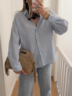 Classic Striped Button-down Shirt, side view