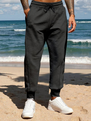 Men's Full Size Casual Drawstring Joggers, side view